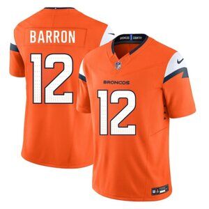 Mens Youths Kids Womens Jahdae Barron Orange Jersey Stitched